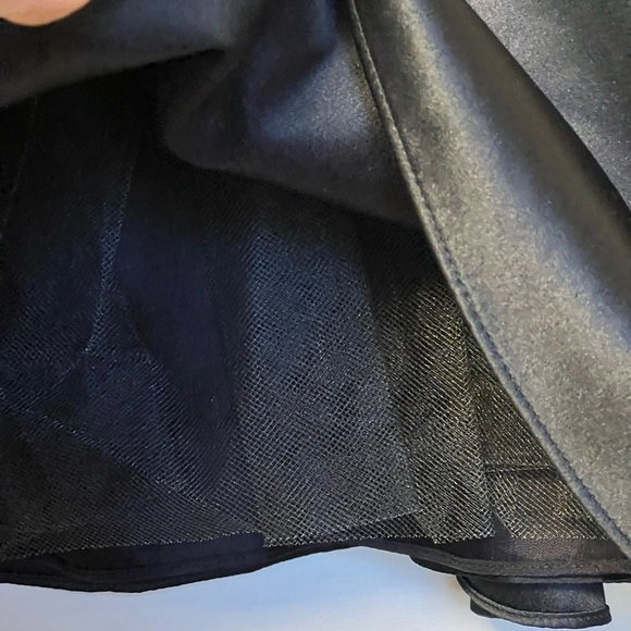 ABS Allen Schwartz Womens Black Cocktail Dress 12 Strapless  A-Line Prom Preppy - Picture 10 of 16